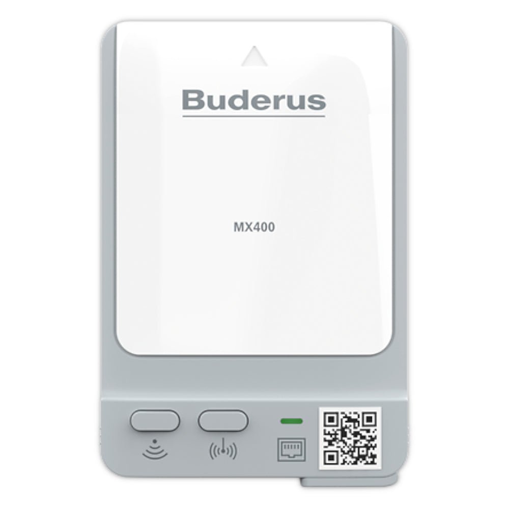 Buderus Wärmepumpen-Set | Logaplus M WLW186i-10 AR E W | 10 kW | weiß – Ansicht 4