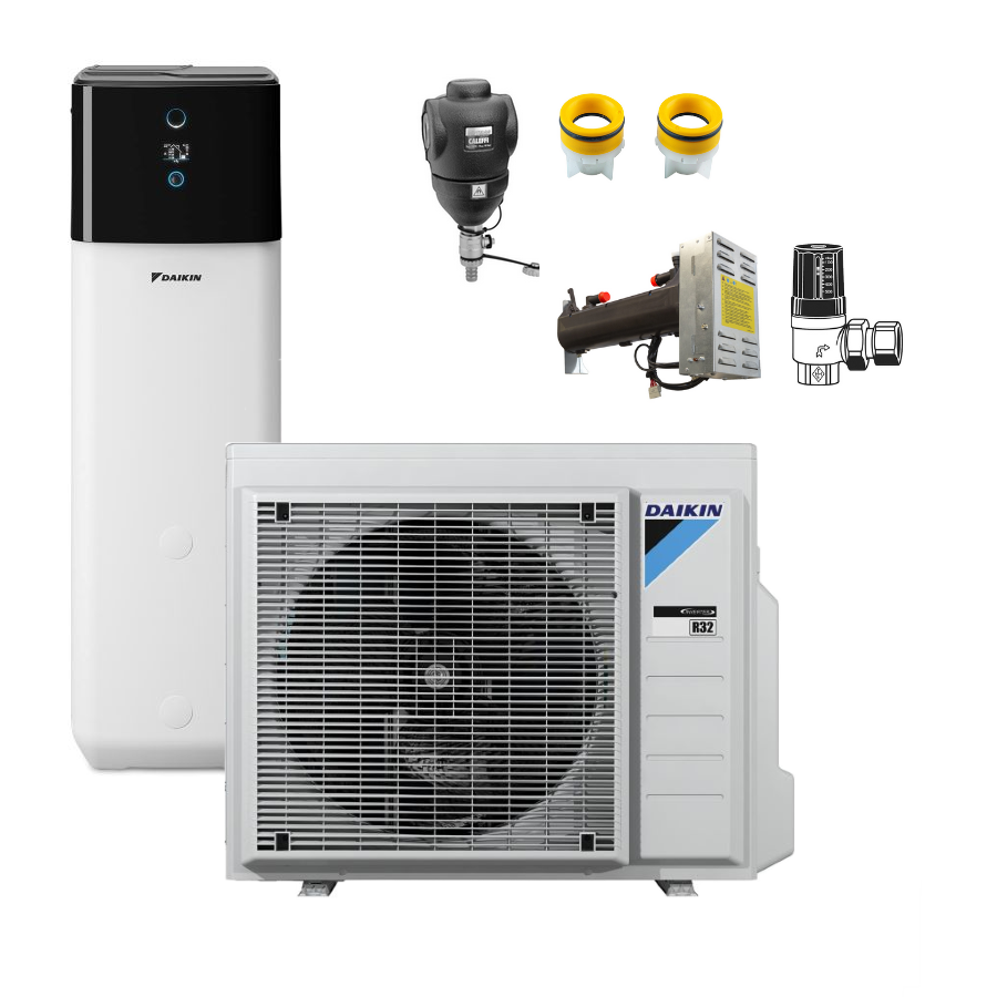 DAIKIN Wärmepumpe Altherma 3 R Ech2o | EHSX08P50E | 6 kW+500 L | H+K