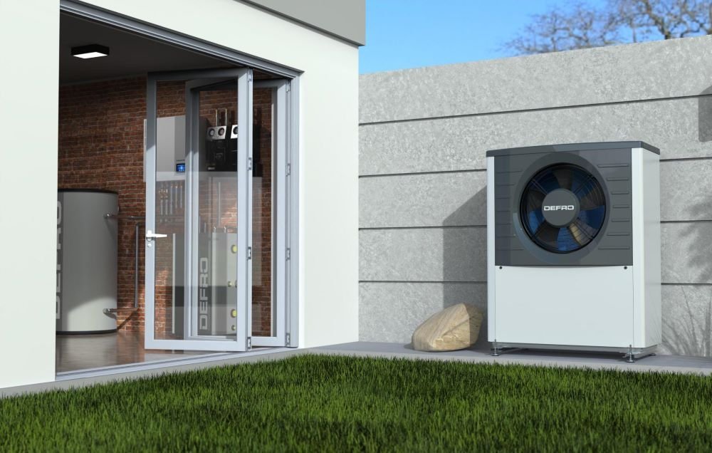 DEFRO L/W Wärmepumpe | Monoblock + Hydromodul HB | DHP Premium 8 kW – Ansicht 3