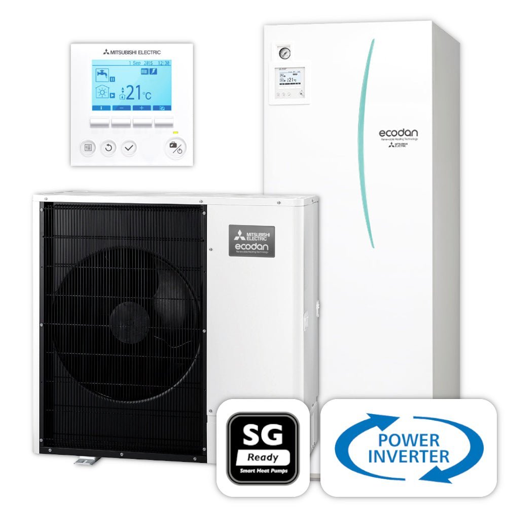 MITSUBISHI Ecodan Wärmepumpen-Set 6.14 | Power Inverter | BAFA | 12,0 kW