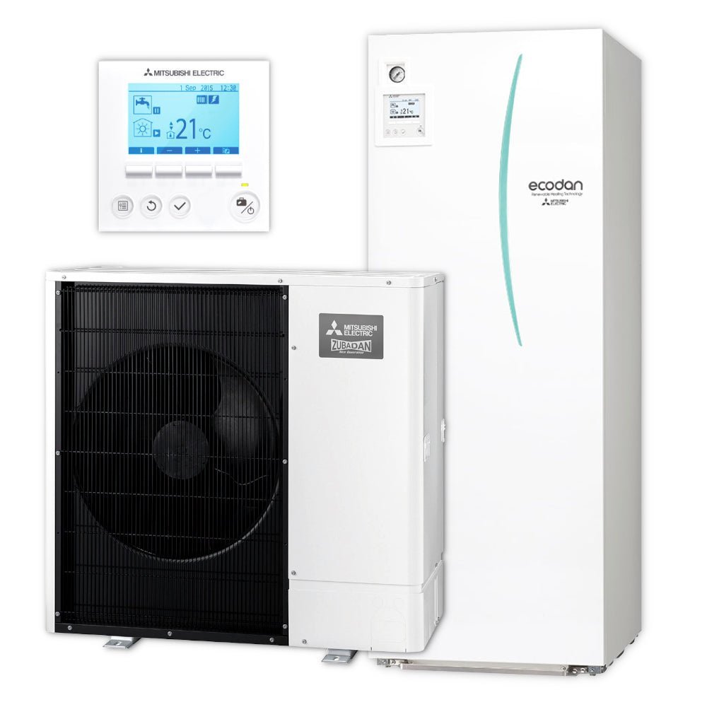 MITSUBISHI Ecodan Wärmepumpen-Set 5.14 | BAFA | Zubadan Inverter | 12,0 kW