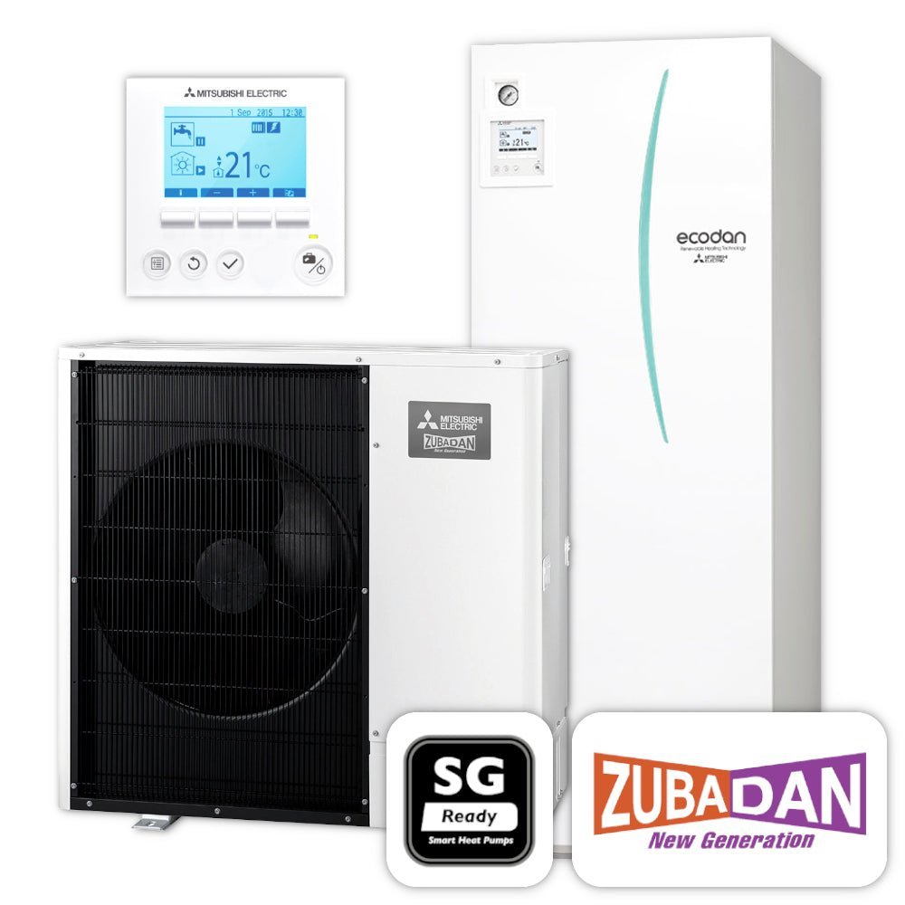MITSUBISHI Ecodan Wärmepumpen-Set 5.11 | Zubadan Inverter | BAFA | 6,0 kW