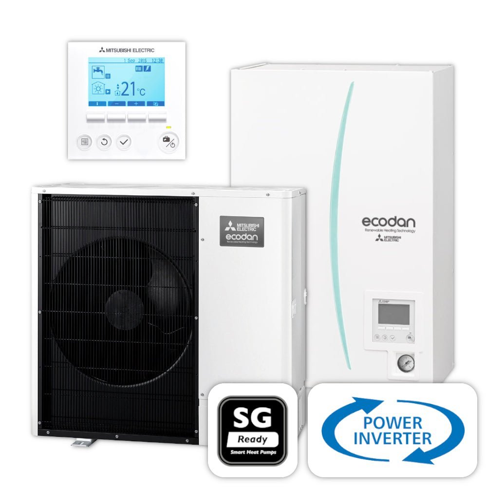 MITSUBISHI Ecodan Wärmepumpen-Set 2.12 | Power Inverter | BAFA | 8,0 kW
