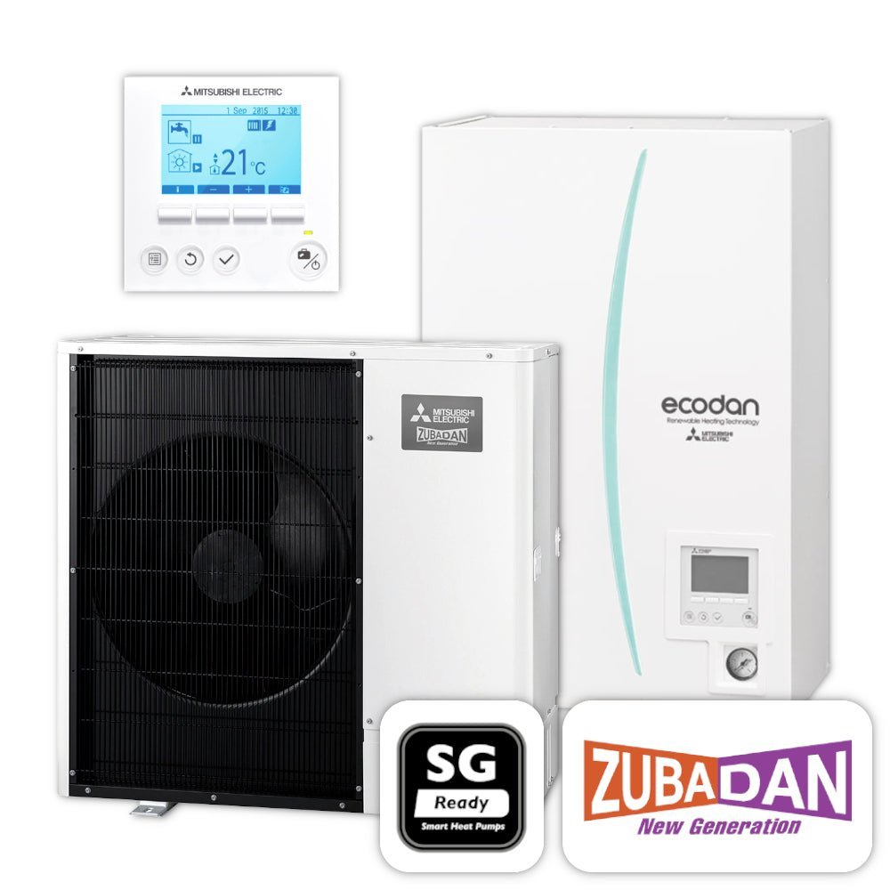 MITSUBISHI Ecodan Wärmepumpen-Set 1.15 | Zubadan Inverter | BAFA | 14,0 kW