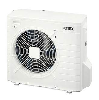 Rotex Wärmepumpen Außengerät | RRGA04DV-CV verkehrsweiß | 4 kW – Ansicht 2