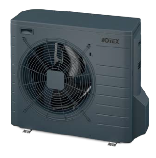 Rotex Wärmepumpen Außengerät | RRGA08DV-CA anthrazitgrau | 8 kW – Ansicht 2