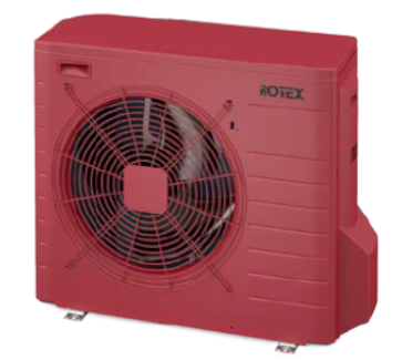 Rotex Wärmepumpen Außengerät | RRGA04DV-CR rubinrot | 4 kW
