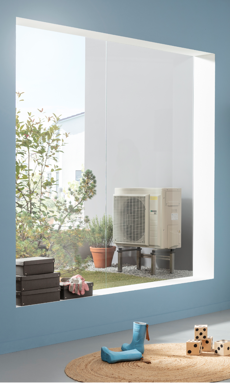 Rotex Wärmepumpen Außengerät | RRGA08DV elfenbein | 8 kW – Ansicht 5