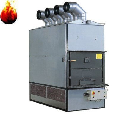 Warmluft Holzheizung Fabbri F 350 CV mit Rauchabsaugaggregat 510 kW – Ansicht 4