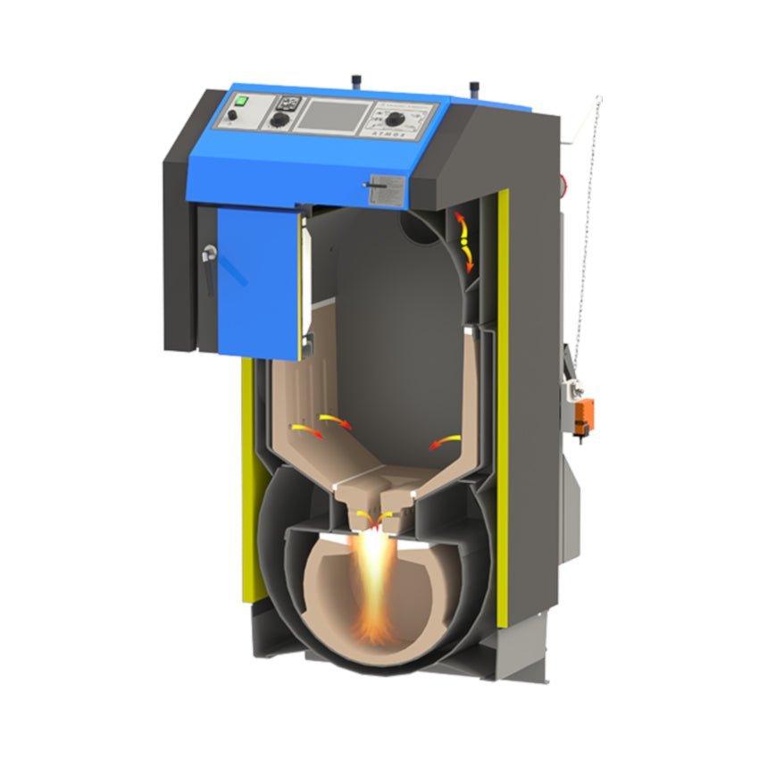 ATMOS Scheitholzvergaser | DC30GSE mit Anzündautomatik | 30 kW – Ansicht 8