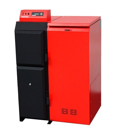 ThermoFlux Pelletkessel | Pelling 50 ECO | 51kW | 185kg Behälter rechts