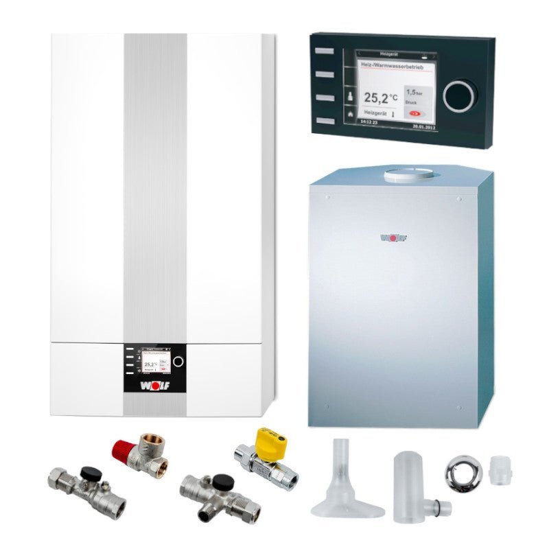 WOLF | Gasbrennwert-Heiztherme | CGB-2-24 mit Speicher | 24 kW – Ansicht 2