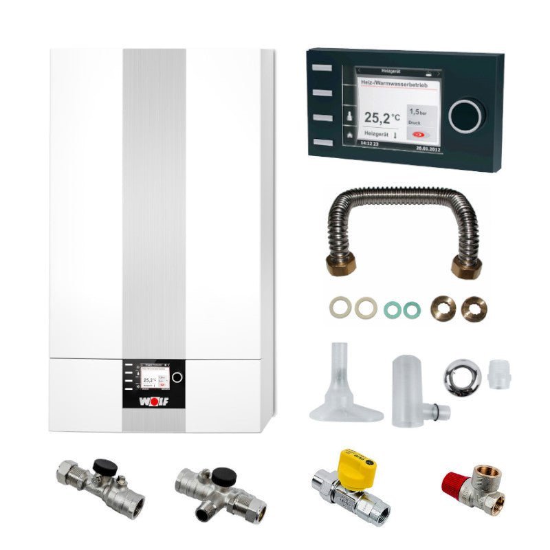 WOLF | Gasbrennwert-Heiztherme | CGB-2-14 mit Regelung | 14 kW