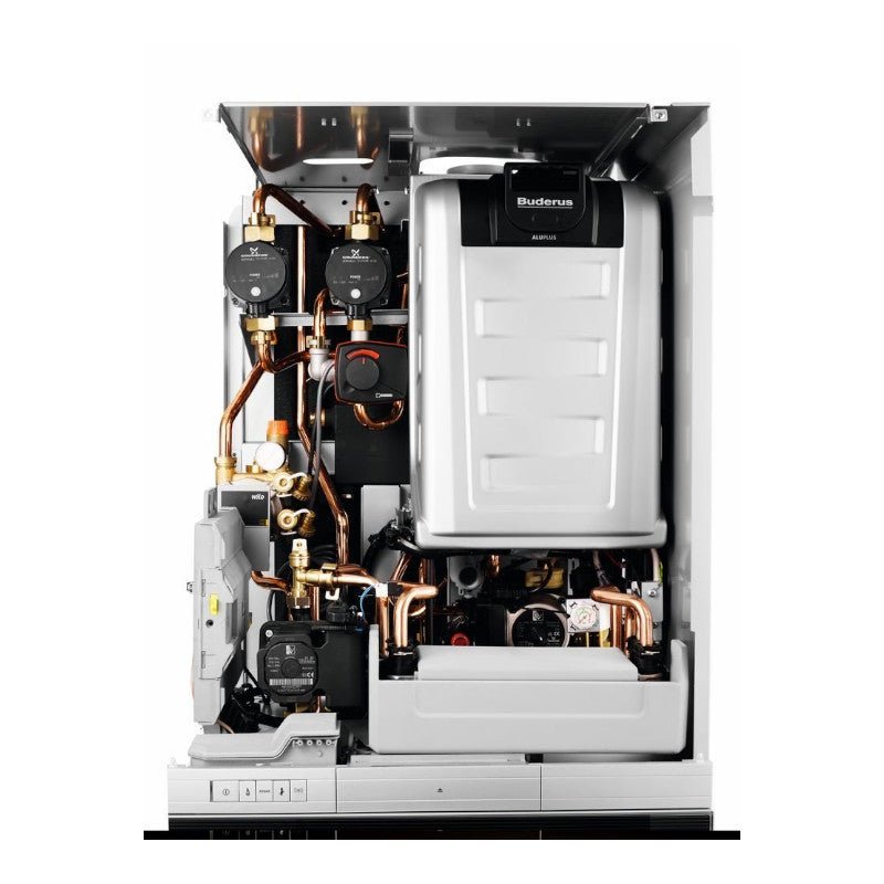 BUDERUS | Gas-Brennwert-Hybridsystem | GBH192-15iT150S weiß | 15 kW – Ansicht 3