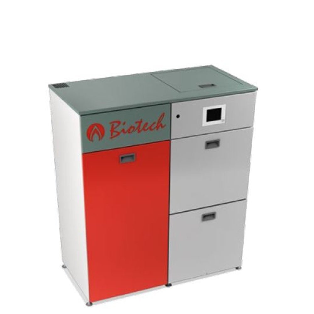 Biotech Pelletsheizkessel | PZ35RL manuelle Befüllung | 35 kW | BAFA