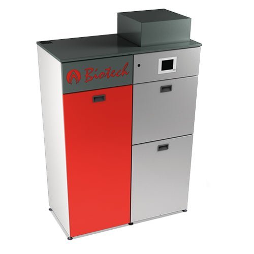 Biotech Bafa Pelletsheizkessel PZ32RL | automatische Befüllung | 32,2 kW | BAFA
