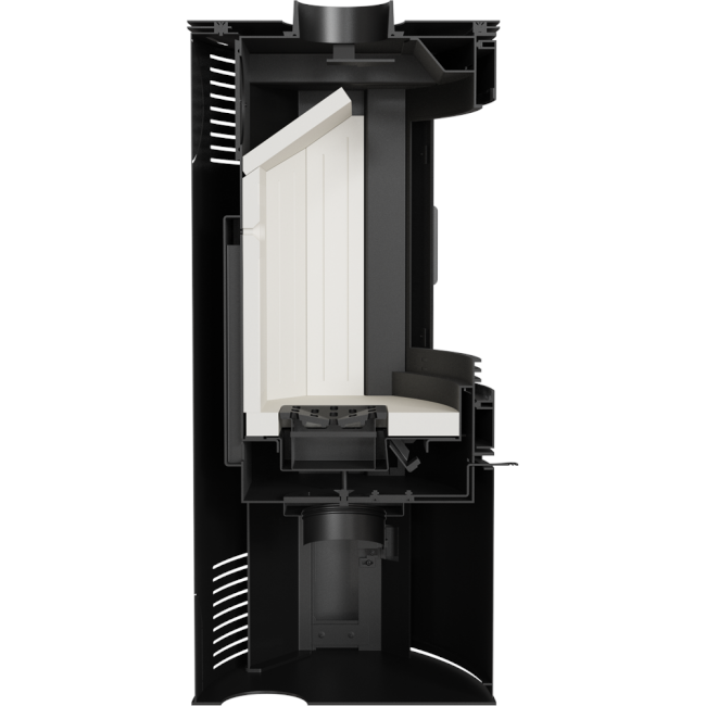 Kratki Kaminofen Koza AB S/2 | gebogene Scheibe | 10 kW | KOZA/AB/S/2 – Ansicht 12