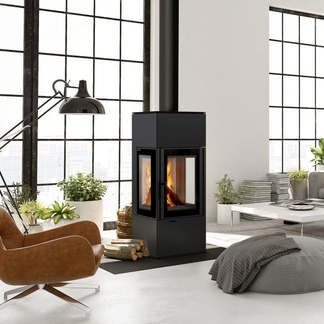 Kratki Kaminofen Thor 8 | 3-seitig | 8 kW | THOR/VIEW – Ansicht 6