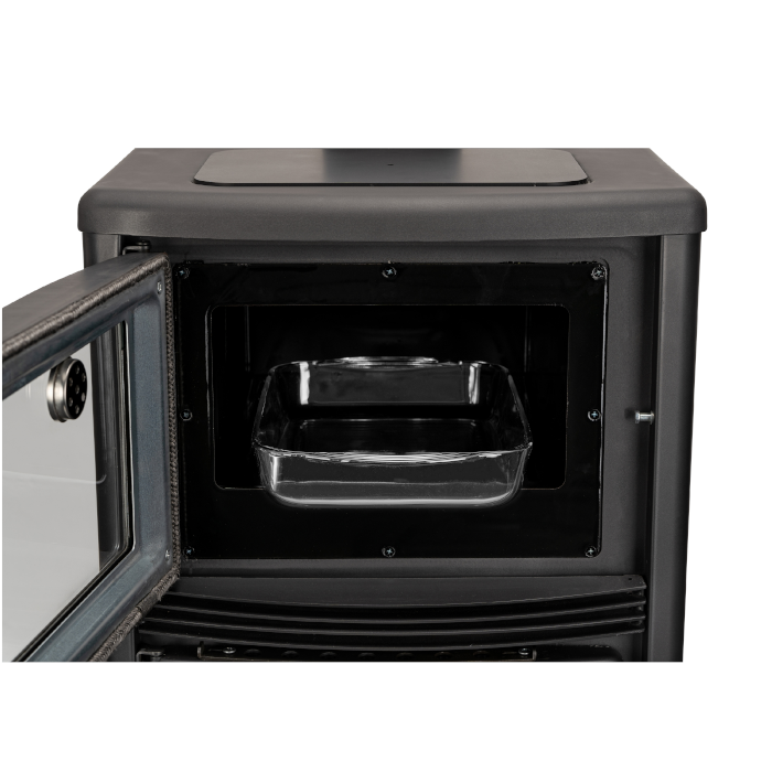 Teba Therm Kaminofen Holzofen TKS-19 | mit Backfach | 12 kW – Ansicht 10