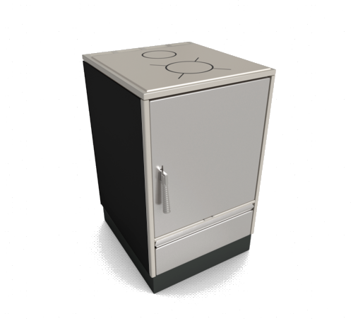 Glutos Küchenherd HH 02 S | Stahlkochfeld 5,5 kW – Ansicht 2