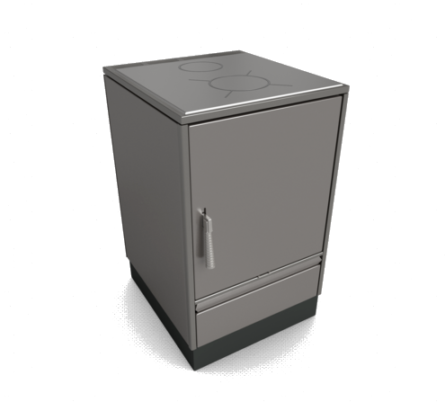 Glutos Küchenherd HH 02 S | Stahlkochfeld 5,5 kW – Ansicht 3