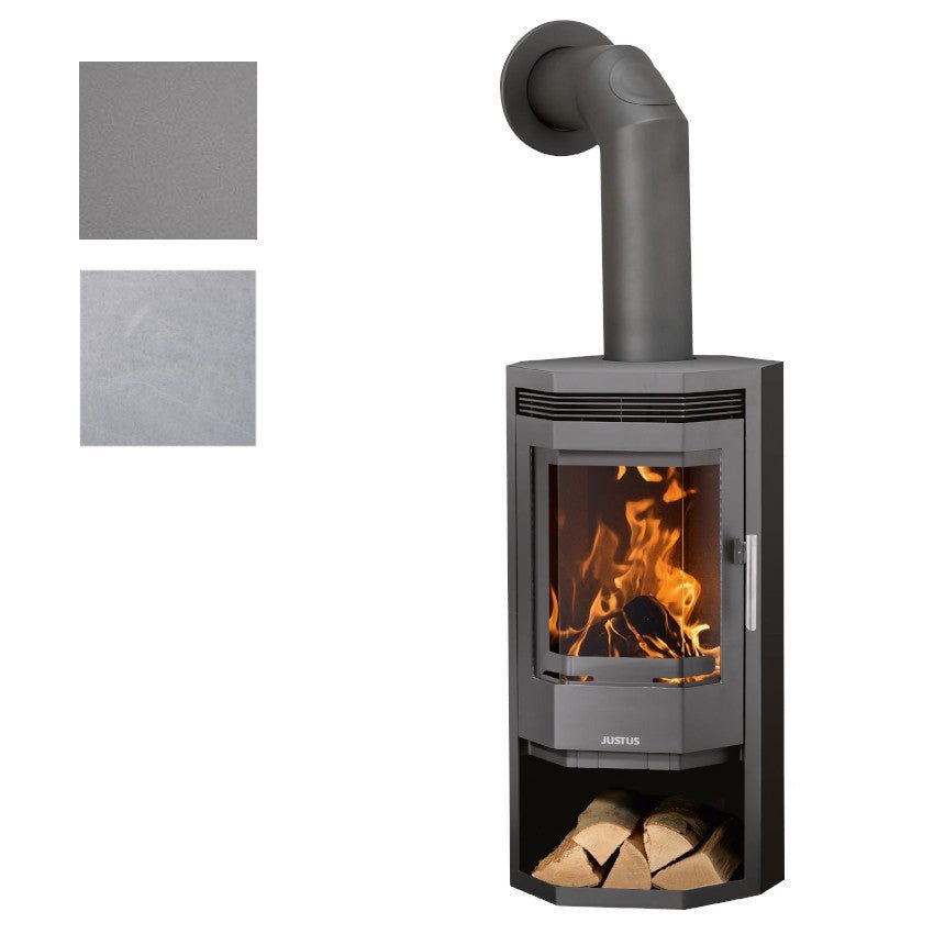 Justus | Kaminofen | Usedom 5 | 5,5 kW | Stahl Gussgrau Farbwahl