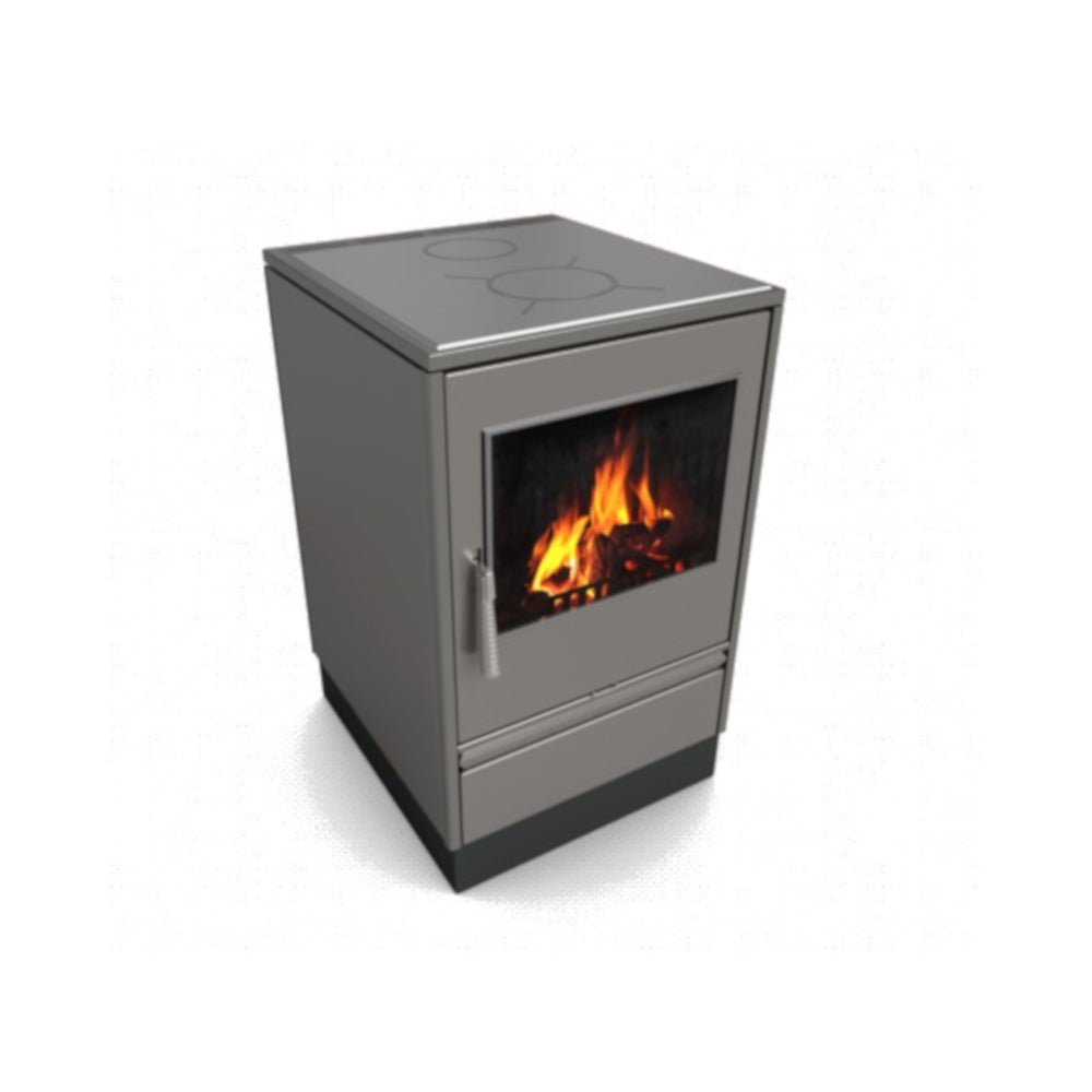 Glutos Küchenofen HHS 03 S | 6,5 kW | Sichtfenster | Stahlkochfeld – Ansicht 3