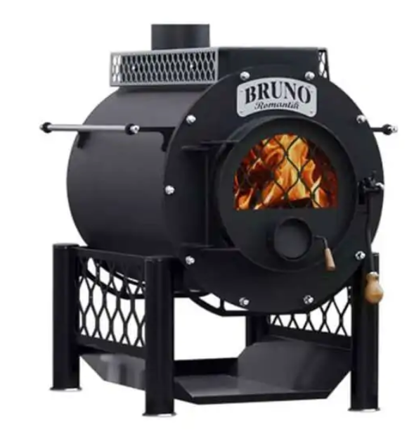 Werkstattofen Bruno® Romantik | mit Kochplatte und Ständer | 15 kW
