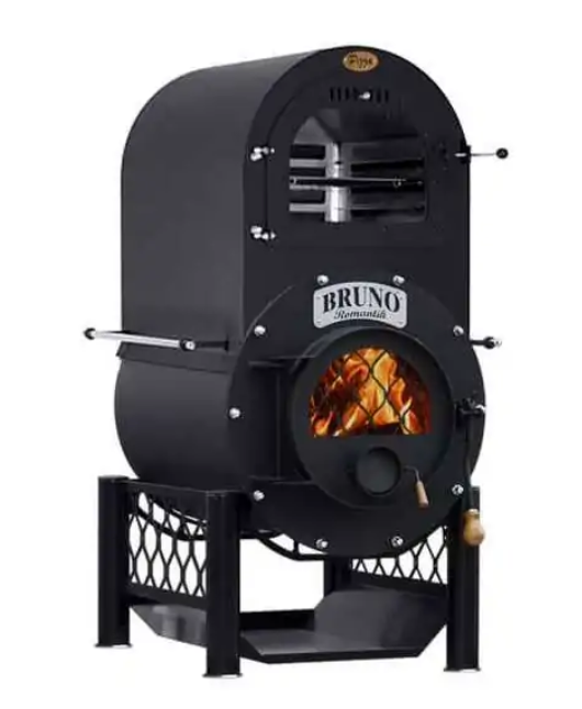 Werkstattofen Bruno® Romantik | mit Kochplatte und Ständer | 15 kW – Ansicht 2