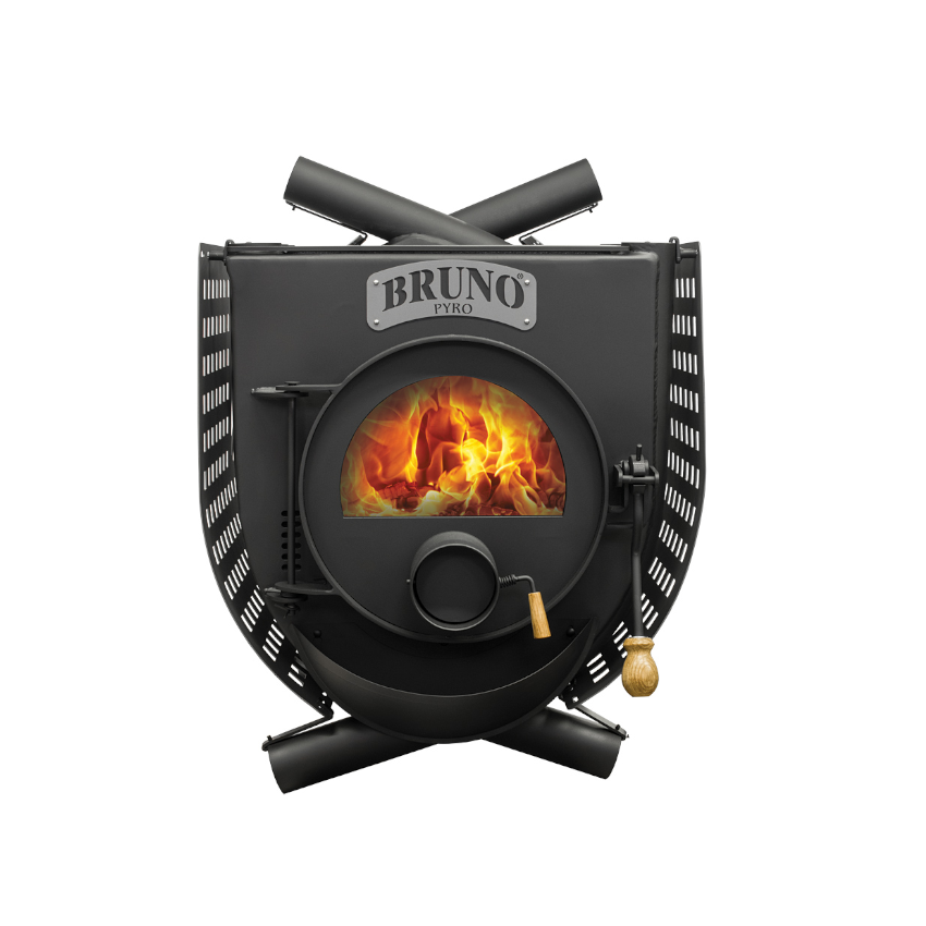 Werkstattofen BRUNO® Pyro V mit Herdplatte und Seitenblech | 25 kW – Ansicht 3