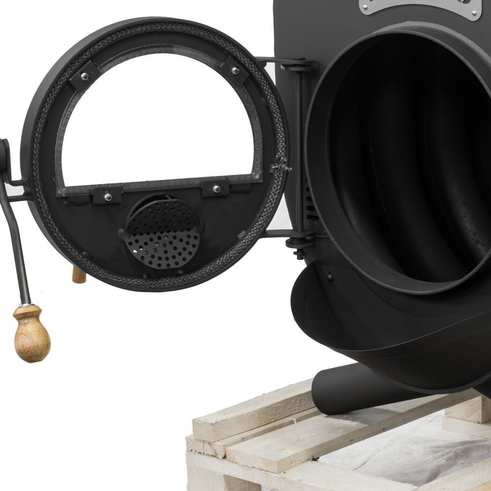 Werkstattofen BRUNO® Pyro V mit Herdplatte und Seitenblech | 25 kW – Ansicht 4