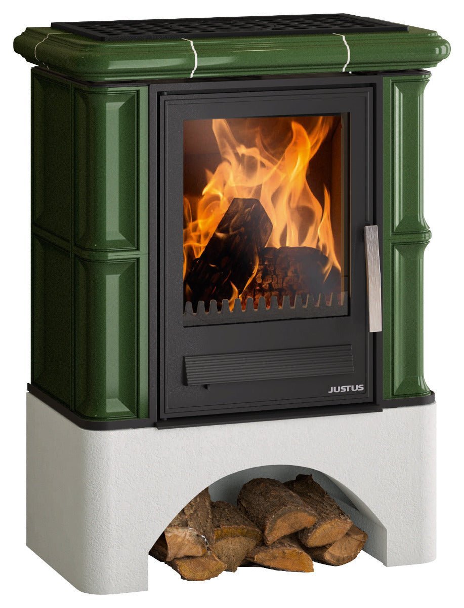 Justus | Kaminofen | Bavaria | 7 kW | Farbwahl mit Sockel – Ansicht 4