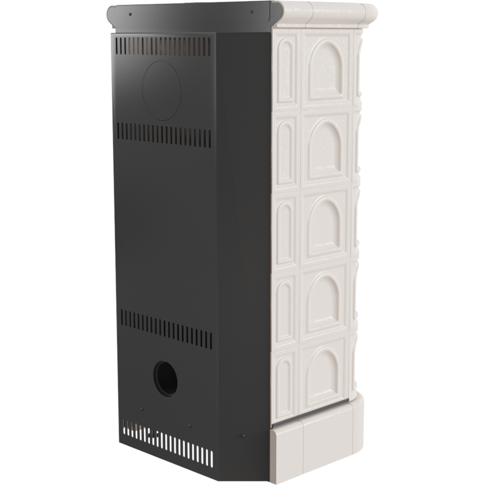 Kratki Kachelofen Blanka 8 | creme | 8 kW | BLANKA/KAFEL/K – Ansicht 3