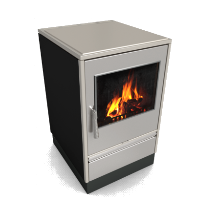 Glutos Küchenofen | HHS 03 G | 6,5 kW | mit Scheibe | Glaskeramikkochfeld – Ansicht 2