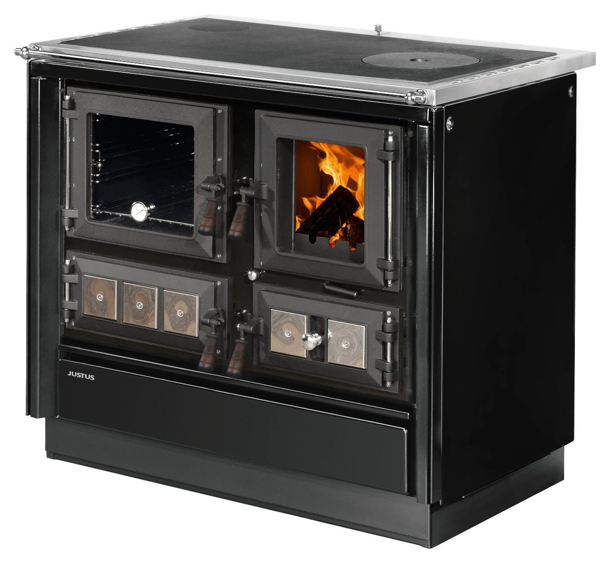 Justus | Küchenofen | Rustico-90 2.0 | 7 kW | Farbwahl | links o. rechts – Ansicht 2
