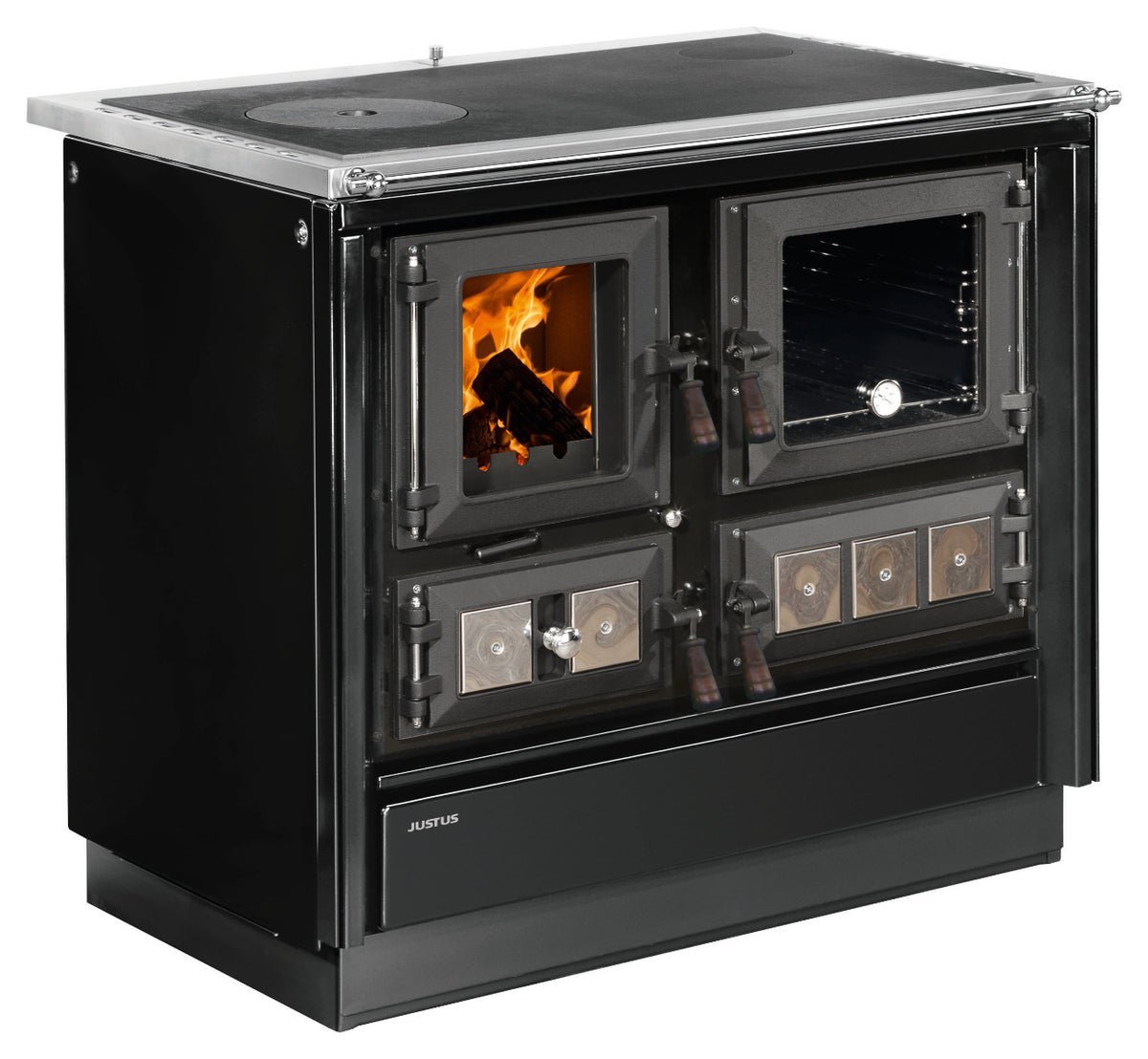Justus | Küchenofen | Rustico-90 2.0 | 7 kW | Farbwahl | links o. rechts – Ansicht 3