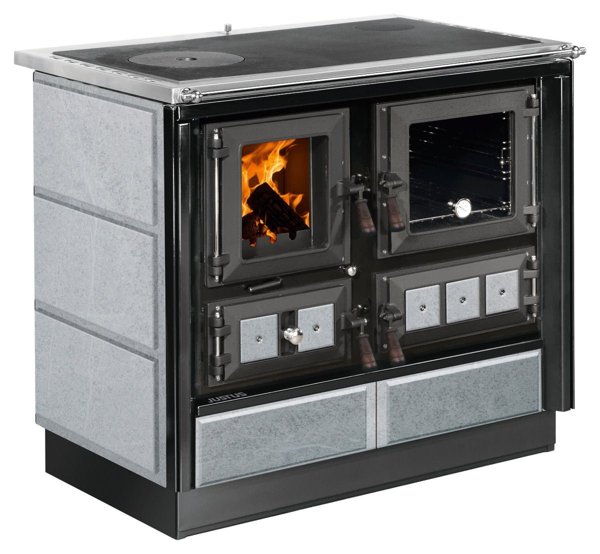 Justus | Küchenofen | Rustico-90 2.0 | 7 kW | Farbwahl | links o. rechts – Ansicht 9
