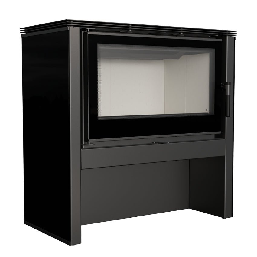 Kratki Kaminofen Juno 12 | schwarz | 12 kW | JUNO/12/C – Ansicht 3