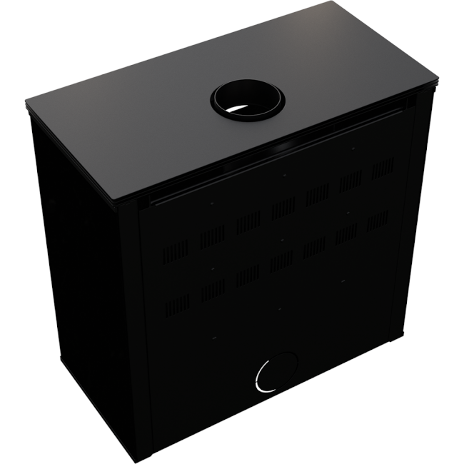 Kratki Kaminofen Juno 12 | schwarz | 12 kW | JUNO/12/C – Ansicht 4