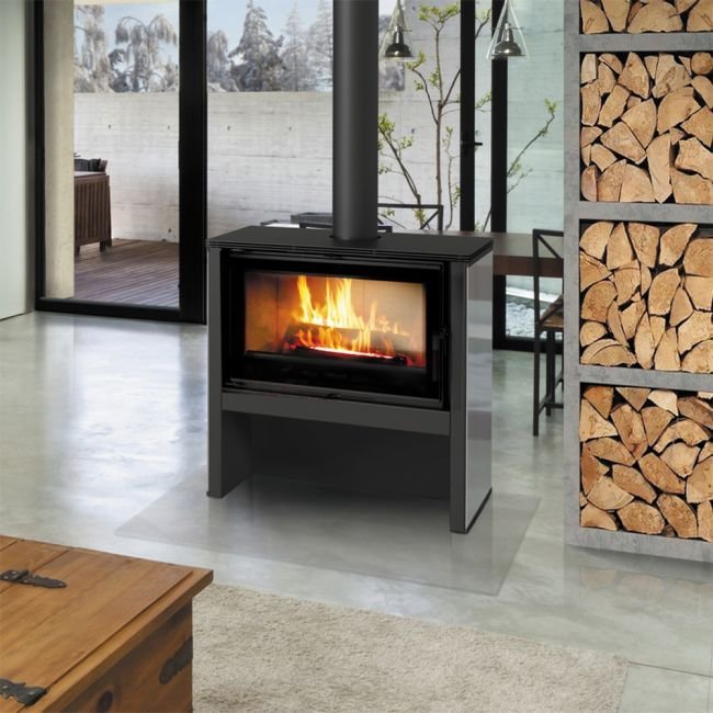 Kratki Kaminofen Juno 12 | schwarz | 12 kW | JUNO/12/C – Ansicht 6