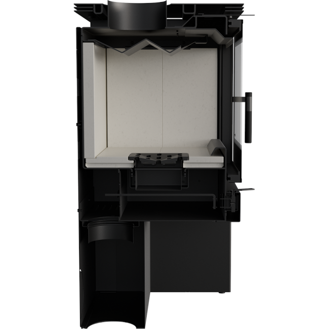 Kratki Kaminofen Juno 12 | schwarz | 12 kW | JUNO/12/C – Ansicht 9