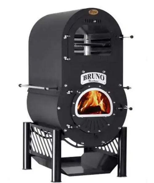 Werkstattofen Bruno® Techno | mit Kochplatte und Ständer | 15 kW – Ansicht 2