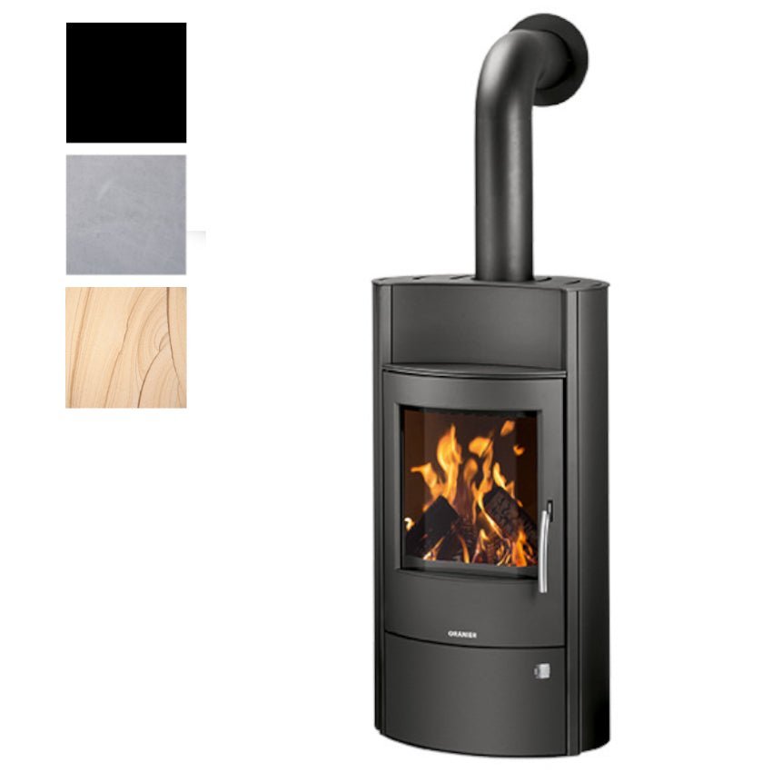 Oranier | Kaminofen | Pori Aqua 2 | 10 kW | Stahl Schwarz, Farbwahl
