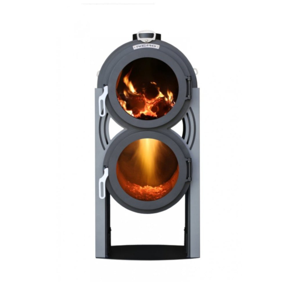 LS Kamna | Pyrolytischer Ofen Pyro Nemo | 6 kW | schwarz/silber
