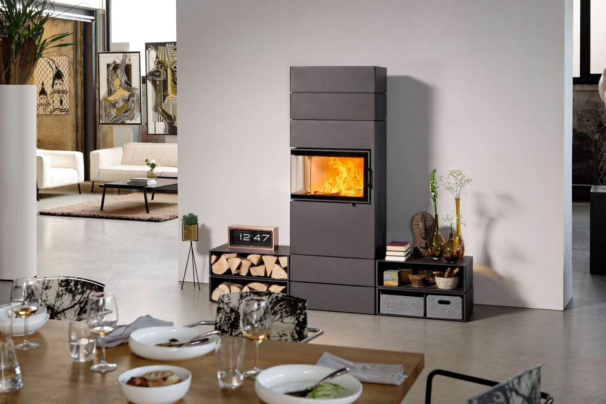 AUSTROFLAMM Kaminofen | Dexter 2.0 | Türanschlag links | 6,0 kW – Ansicht 2
