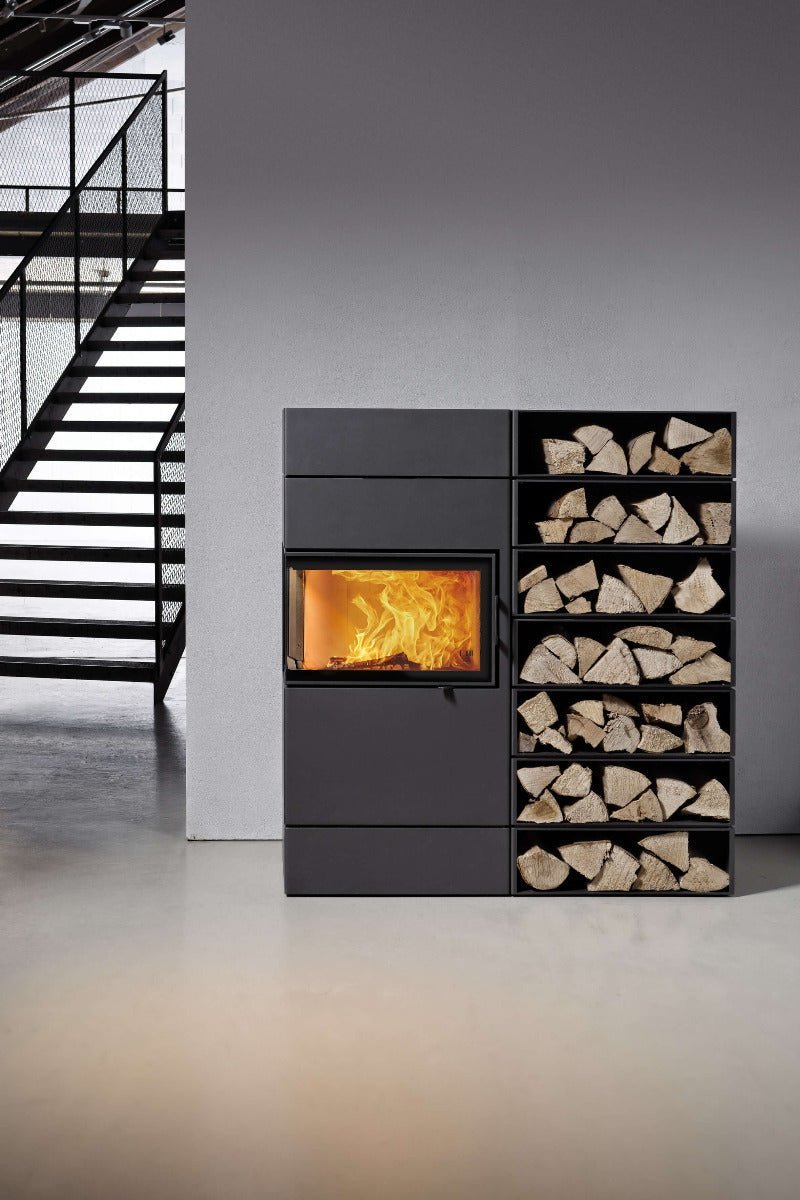 AUSTROFLAMM Kaminofen | Dexter 2.0 | Türanschlag links | 6,0 kW – Ansicht 3