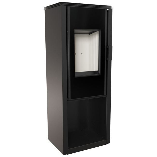 Kratki Kaminofen Koza Enyo Flat 02 | Holzfach | Sockel drehbar | 6 kW