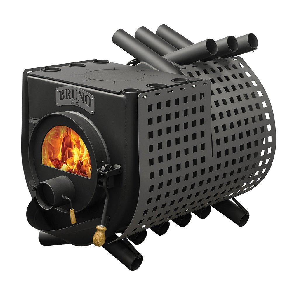 Werkstattofen BRUNO® Pyro IV mit Herdplatte und Seitenblech | 22 kW
