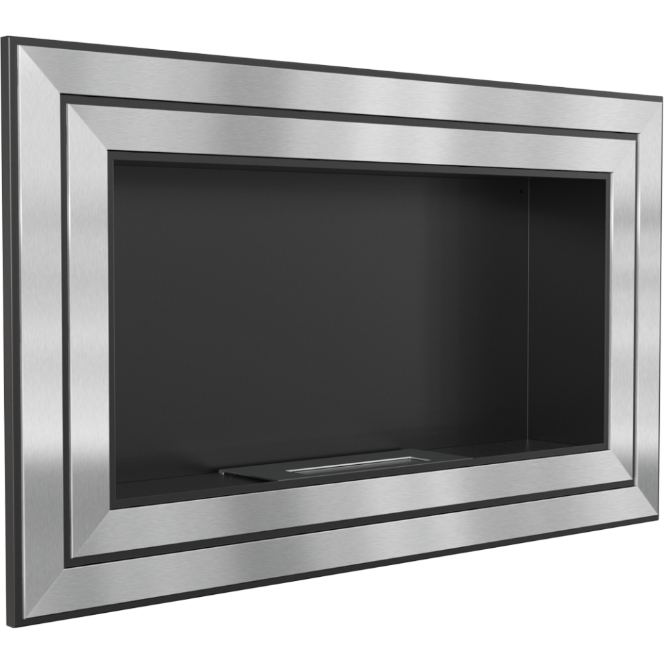 Kratki Biokamin Wandkamin Juliet 1100 | silber | JULIET/1100/TUV – Ansicht 3