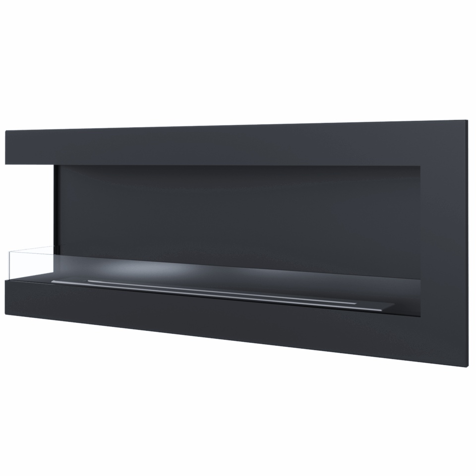 Kratki Biokamin Delta 1200 Eckkamin rechts/links | wahlweise + Glas – Ansicht 9